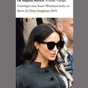 LE SPECS Air Heart Black/Gold Sunglasses SOLD OUT